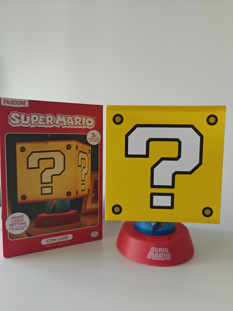 Super Mario Question Block Icon Lamp
