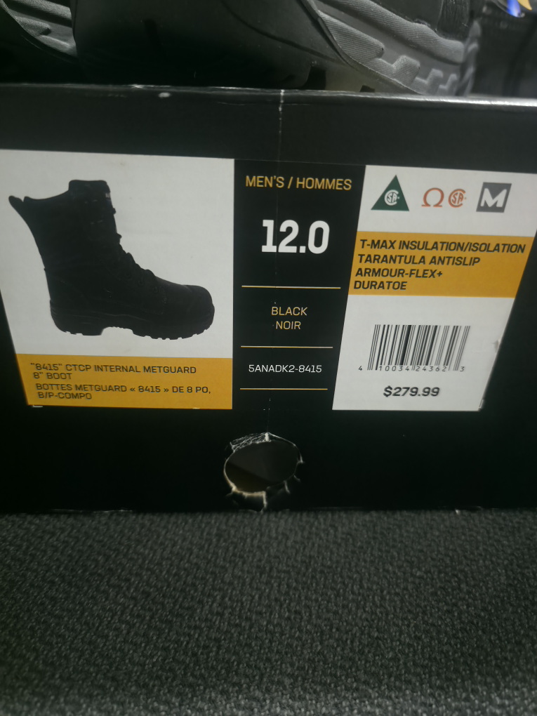 Dakota Workpro Series Black Boots - Size 12