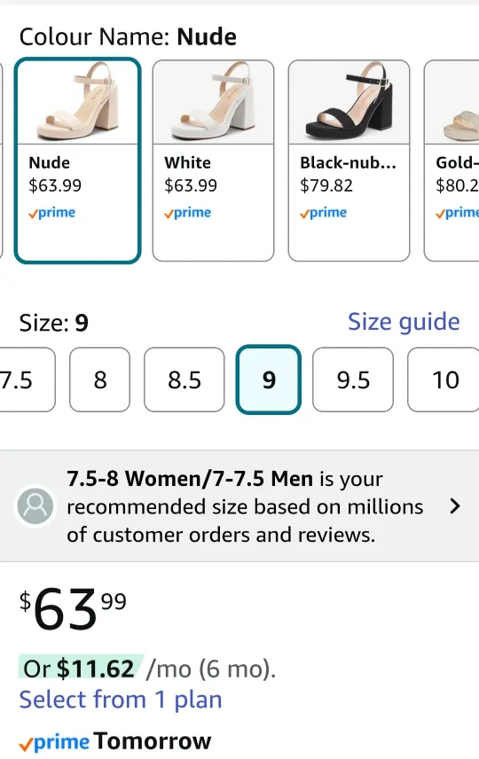 Brand New Nude Block Heel Sandals - Size 9 image indicator(3)