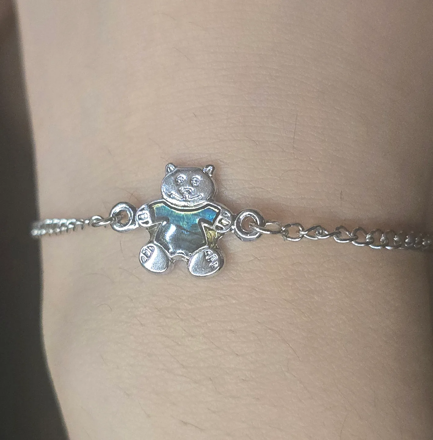Cute Silver Bear Bracelet thumbnail