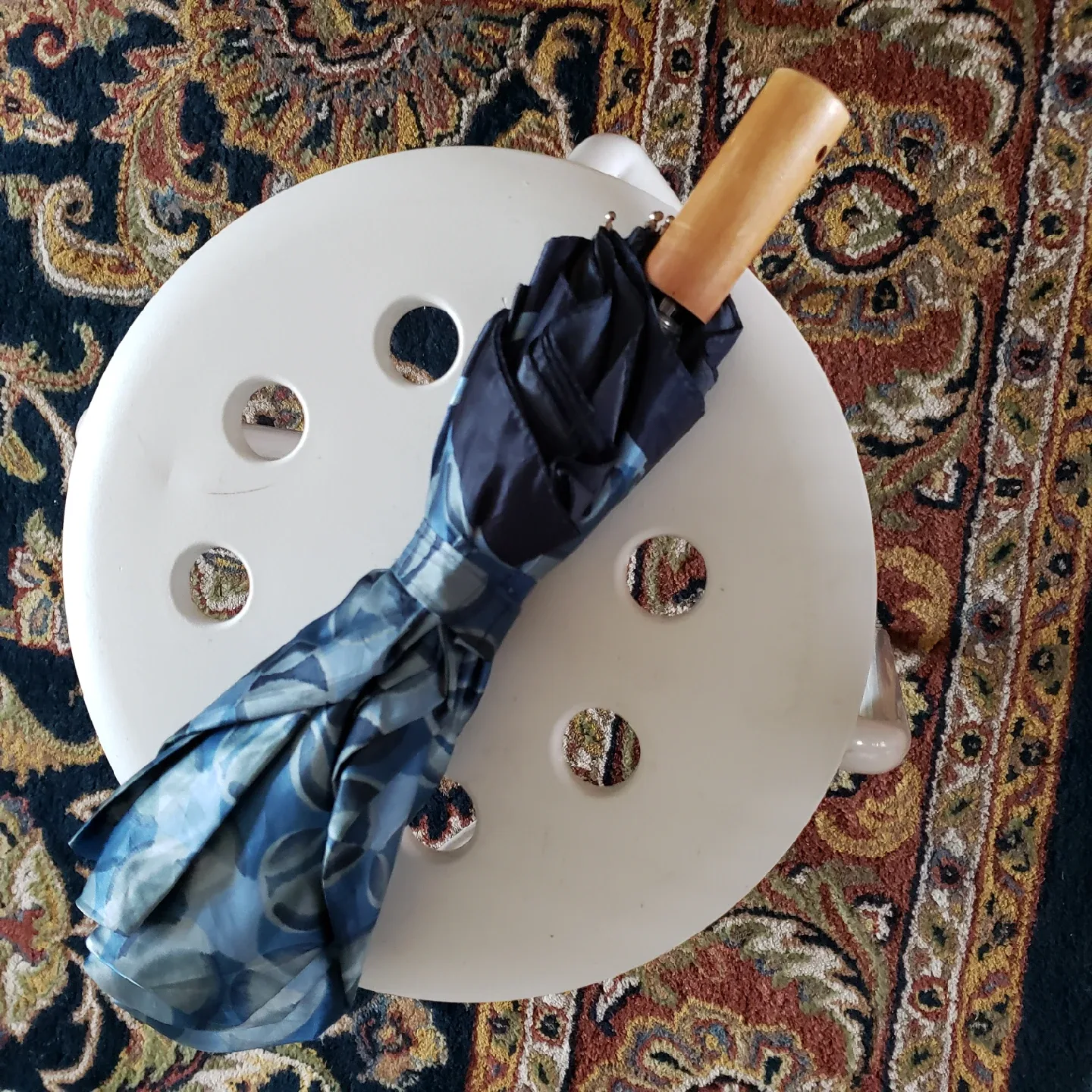 Blue Patterned Umbrella thumbnail
