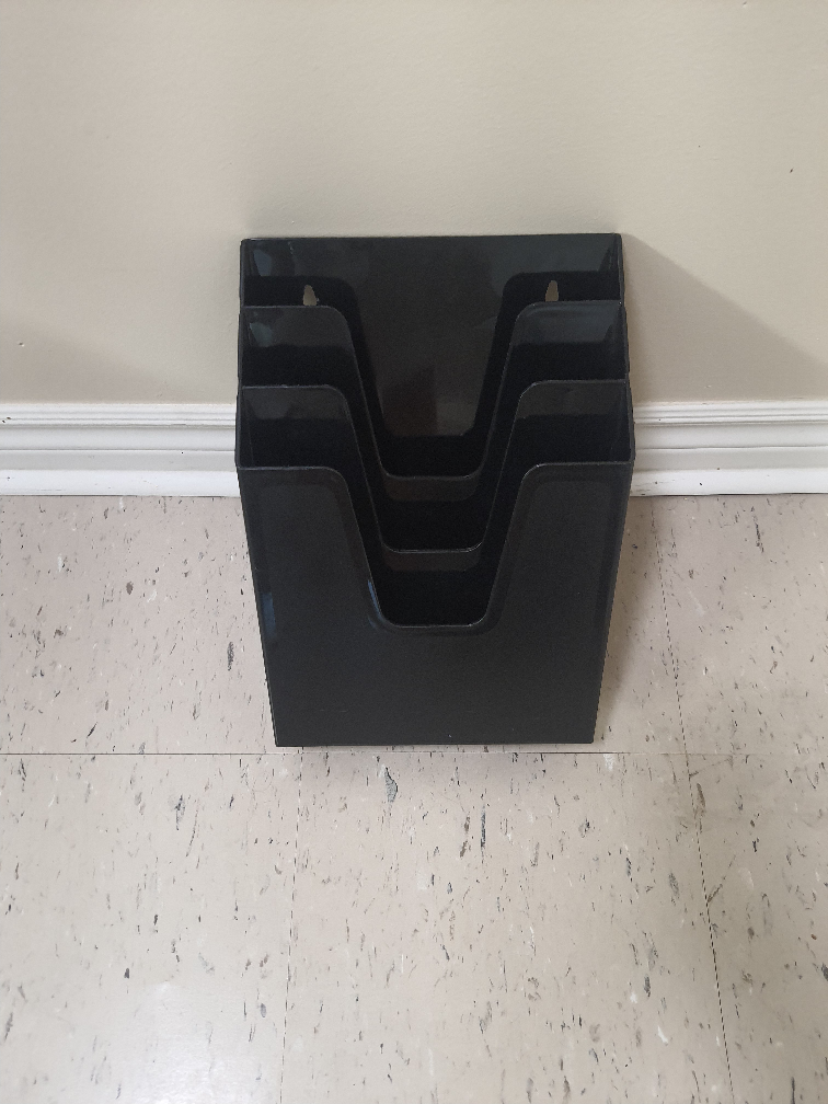 Black Wall File Organizer