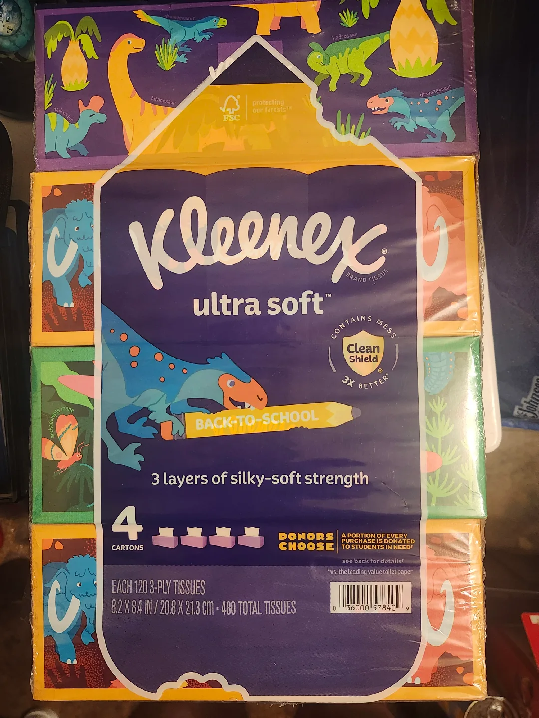 Kleenex Ultra Soft Tissues - 4 Cartons, 480 Total thumbnail