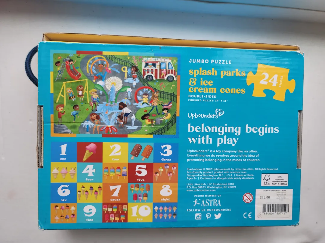 Upbounders Splash Parks & Ice Cream Cones Jumbo Puzzle thumbnail