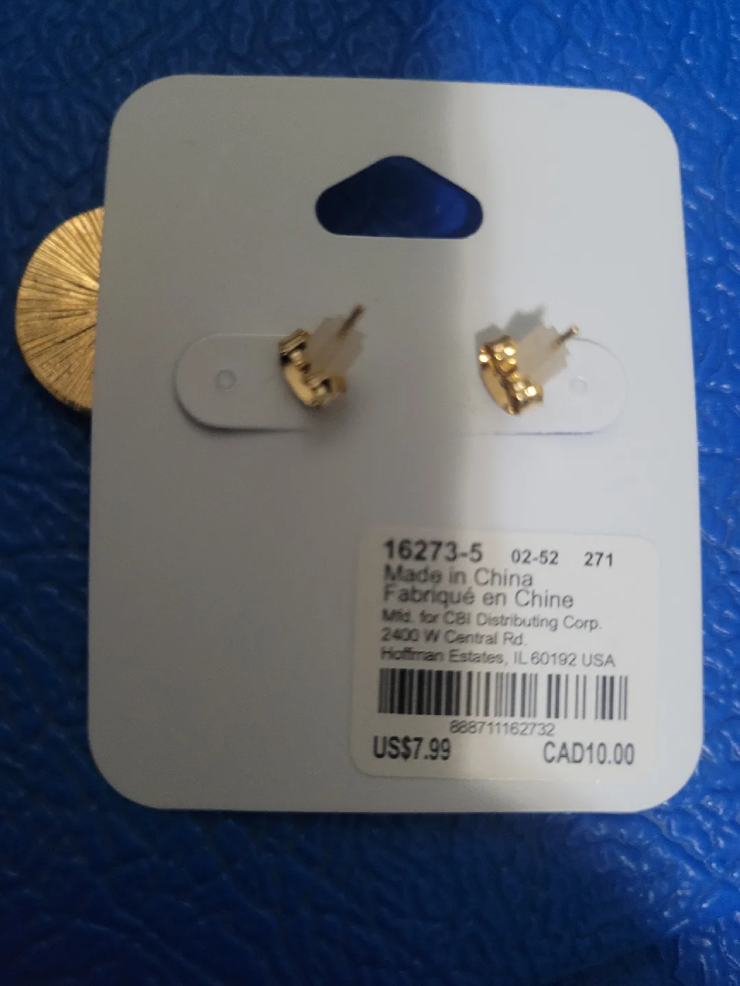 Claire's Gold Coin Drop Earrings image indicator(2)