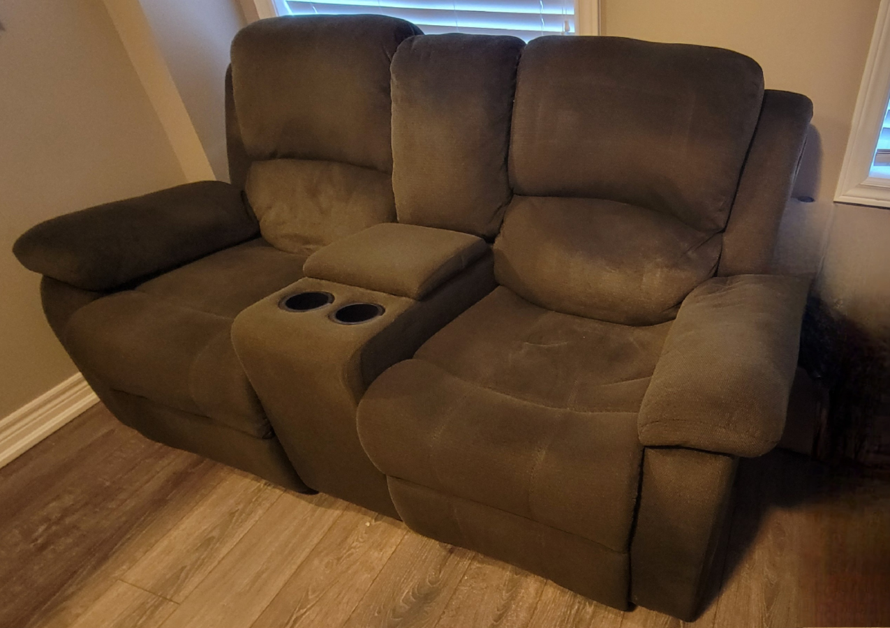 Loveseat Recliner with Cup Holders - photo 2