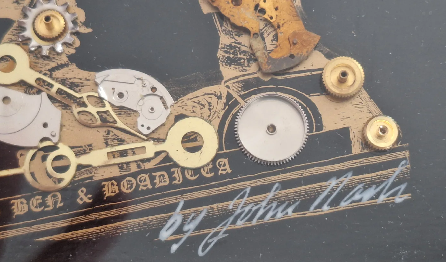 Framed Big Ben & Boadicea Clockwork Art by John Nash image indicator(2)