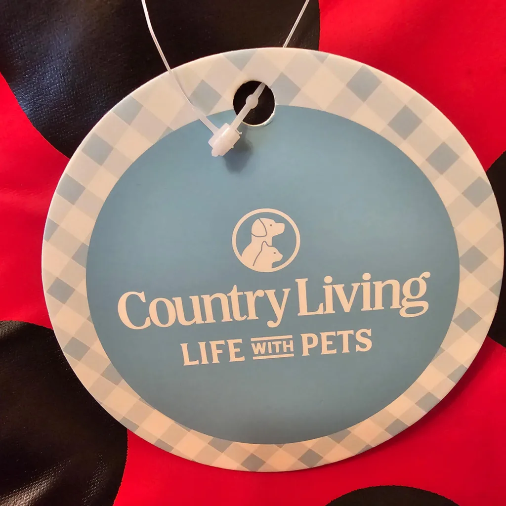 Red and Black Country Living Life With Pets Dog Ladybug Raincoat image indicator(6)