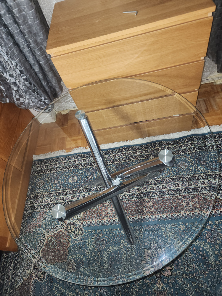 Round Glass Coffee Table - photo 3