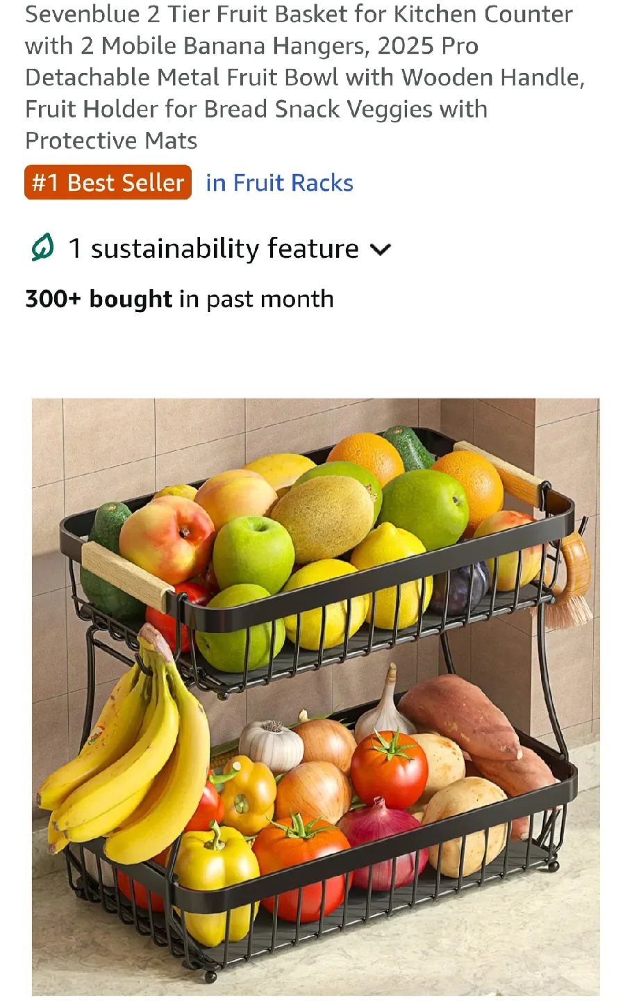 2 tier fruit basket*new* thumbnail