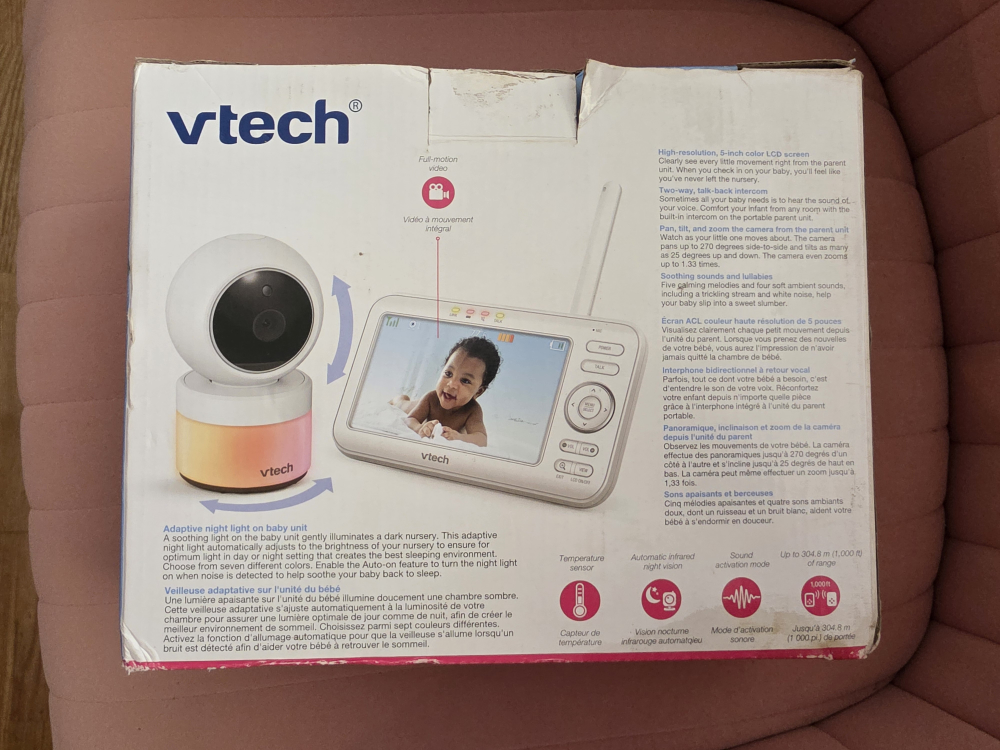 VTech VM5463 Pan & Tilt Video Baby Monitor