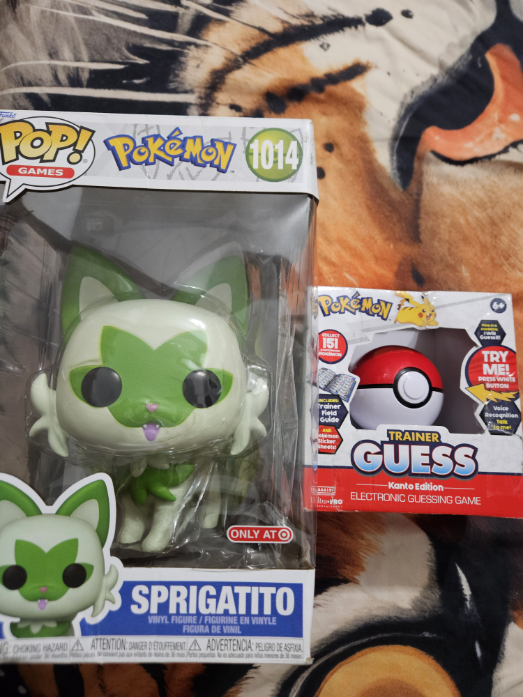 Funko Pop! Games Pokémon 1014 Sprigatito & Trainer Guess Game 🥕