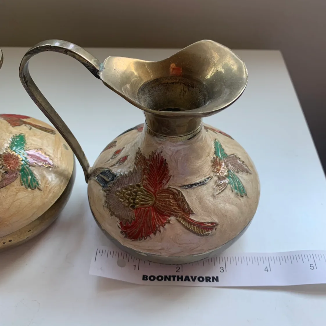 Vintage brass jug pitchers image indicator(4)