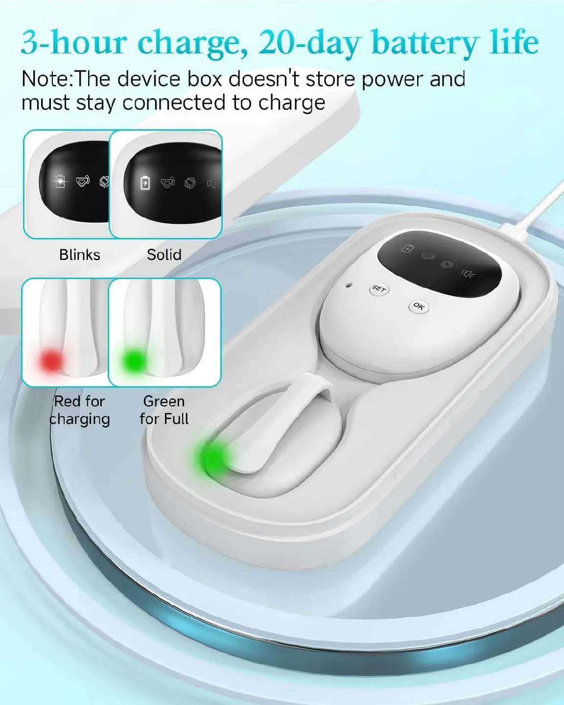 New~Sensitive Sensor For Bed-Wetting,Kids/Seniors, 3 Alert Modes thumbnail