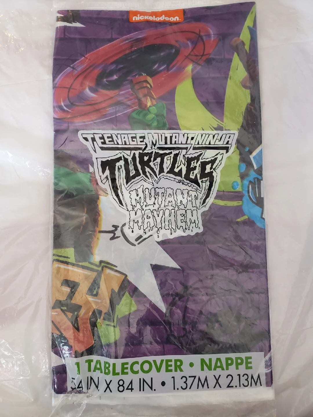 Ninja Turtles plastic Tablecover