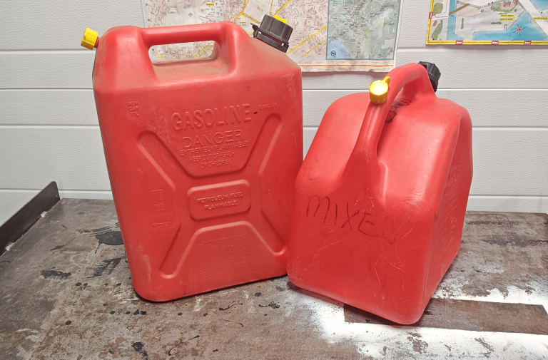 TWO 20L/5.3 Gal Military STYLE Plastic Fuel Can
