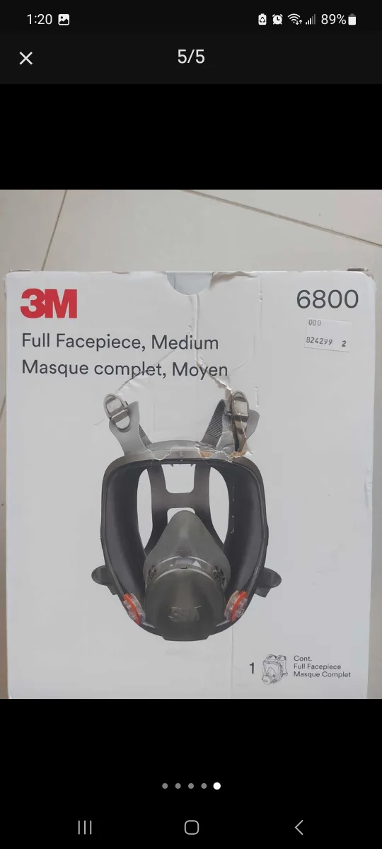 3M 6800 Full Facepiece Respirator - Medium image indicator(3)