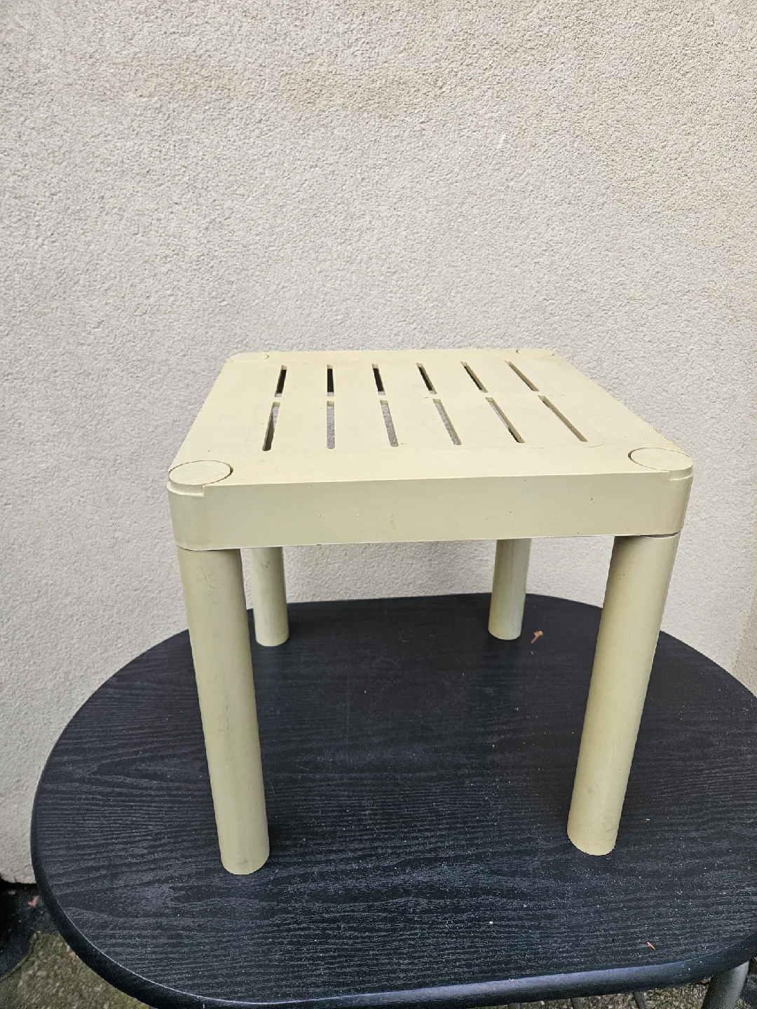 Small Plastic Side Table - Cream Colour thumbnail