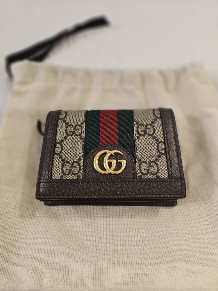 Authentic Ophidia GG Tri-fold Wallet - photo 2