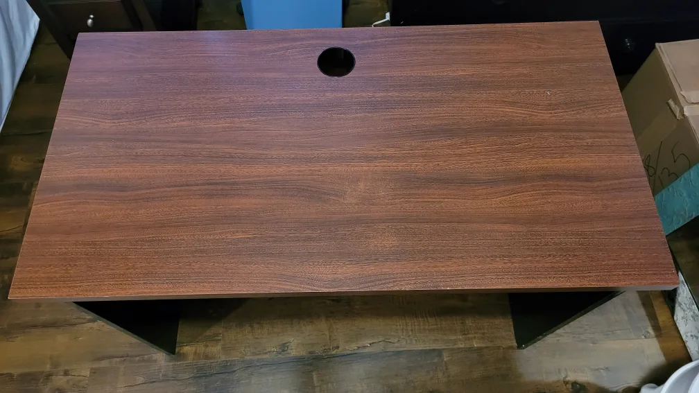 Wooden Brown & Black Office Desk image indicator(2)