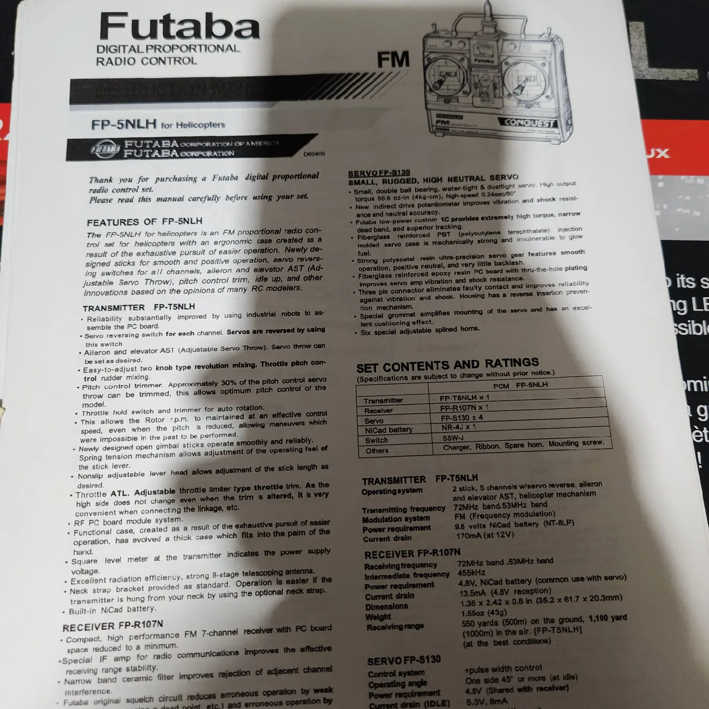 Futaba Digital Proportional Radio Control System image indicator(3)