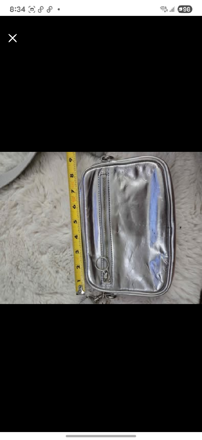 🥕Nine West metallic silver crossbody bag - photo 5