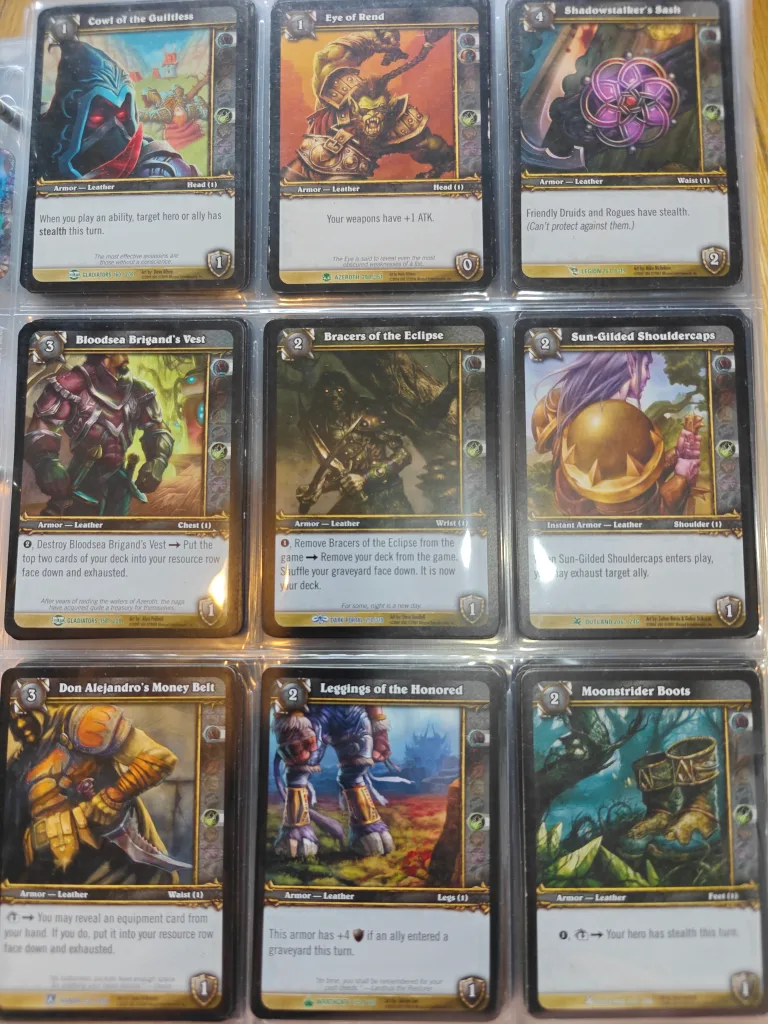 World of Warcraft TCG Cards (Trinkets & Armor) image indicator(8)