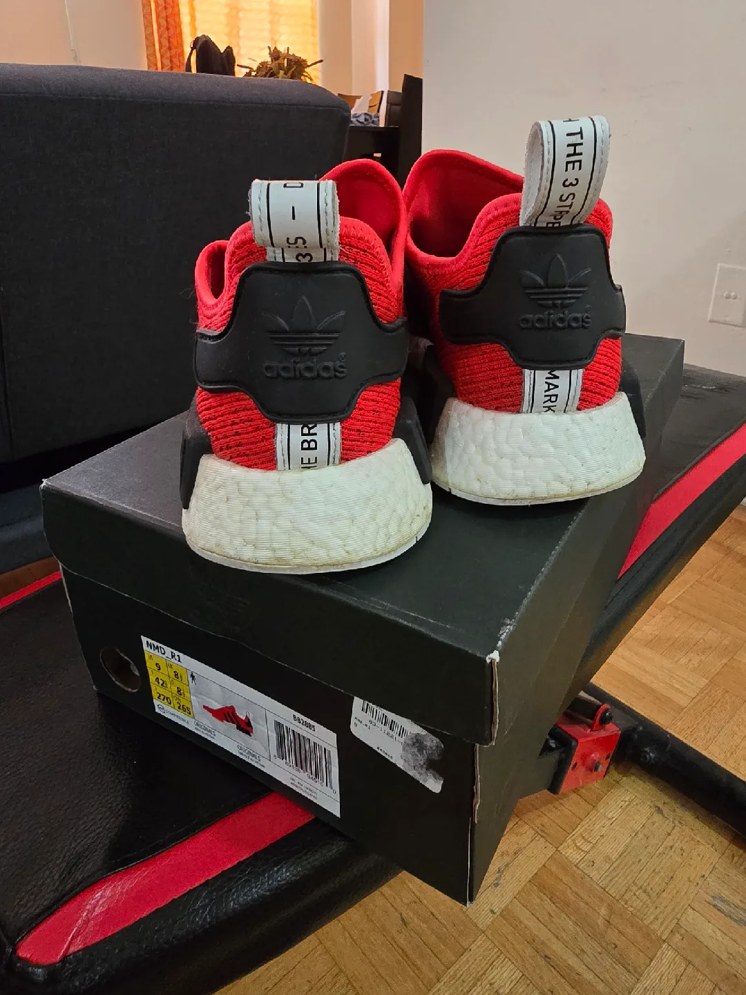 Adidas NMD_R1 Red/Black US 9 Men's image indicator(3)