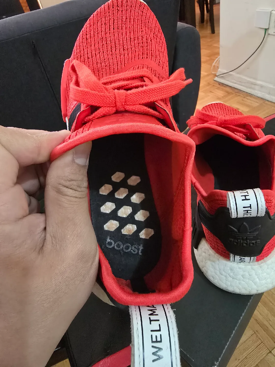 Adidas NMD_R1 Red/Black US 9 Men's image indicator(4)