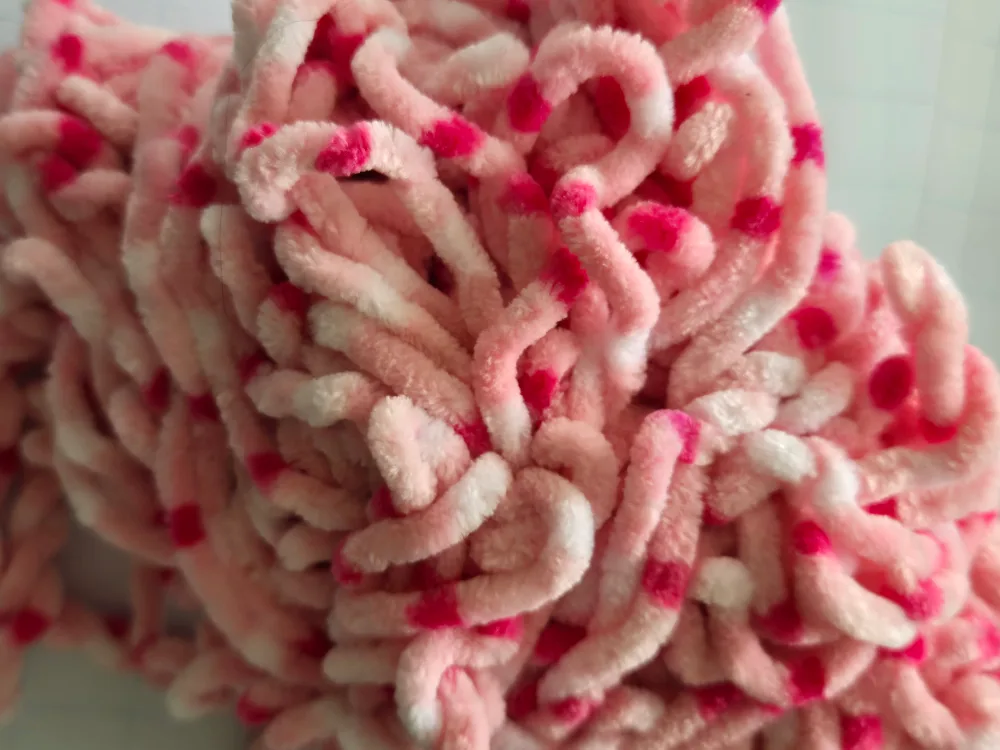 Pink Chenille Yarn image indicator(2)