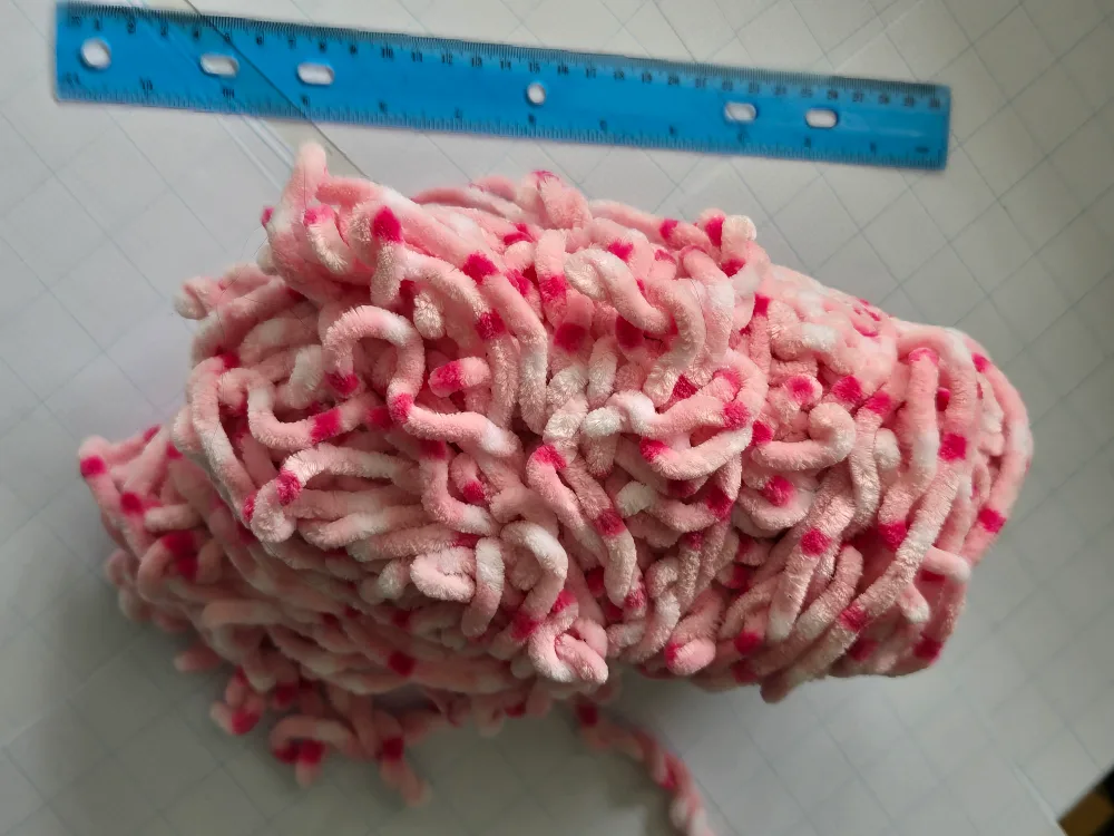 Pink Chenille Yarn image indicator(3)