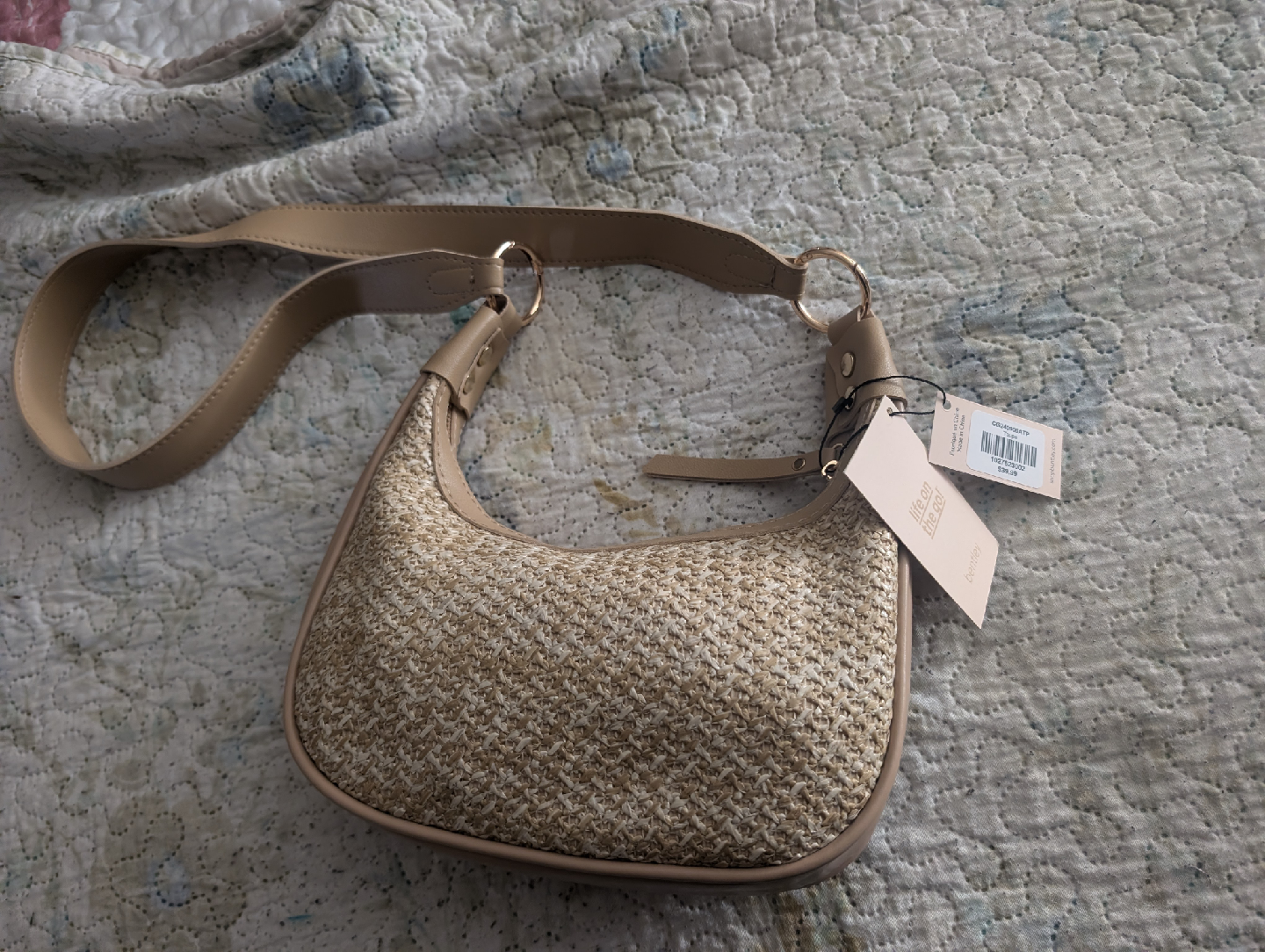 Bentley Life on the go! Beige Shoulder Bag - New