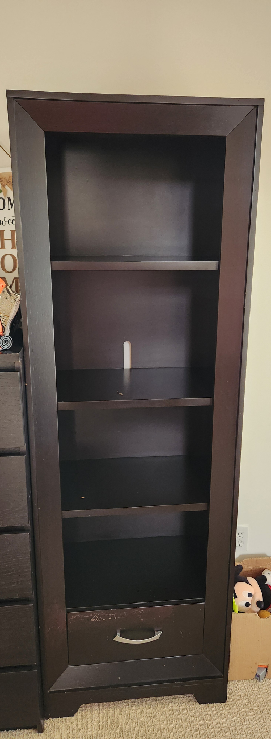 Dark Brown Wooden Bookcases
