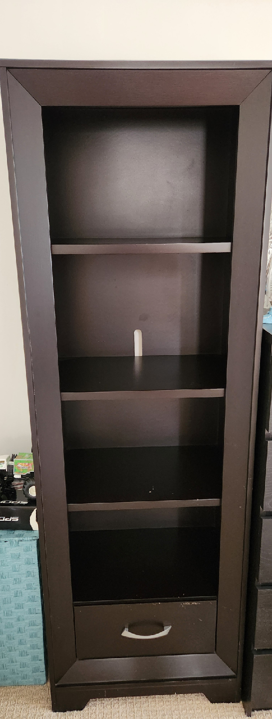 Dark Brown Wooden Bookcases - photo 2