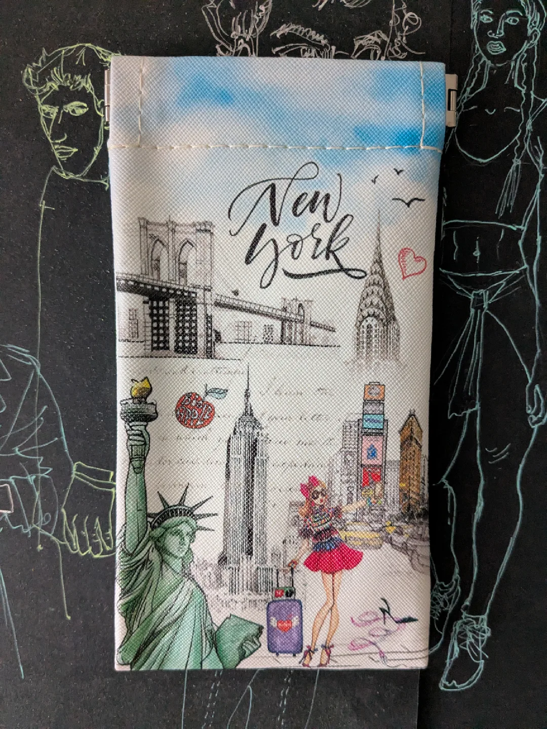 NYC Zippered Glasses Case thumbnail