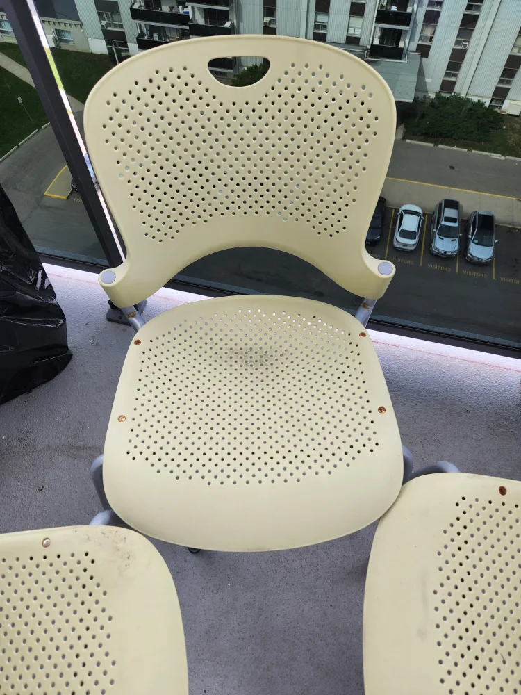 Set of 3 Stacking Chairs - Light green thumbnail