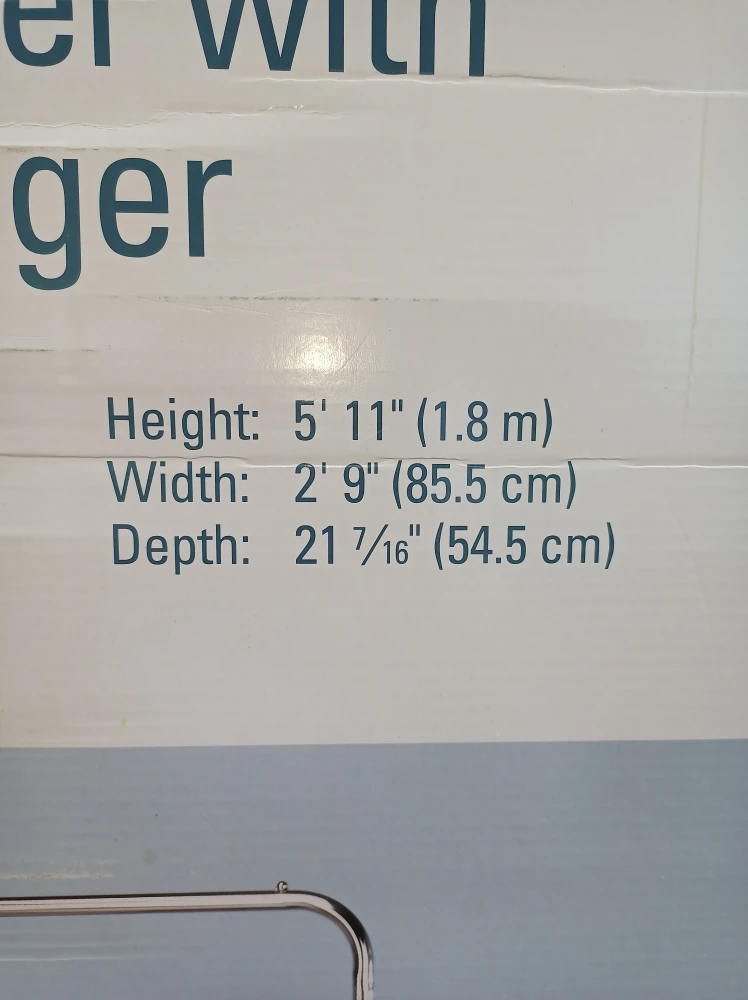 New n/Box~Laundry Sorter w/Hanger n/Wheels 🥕 - photo 4