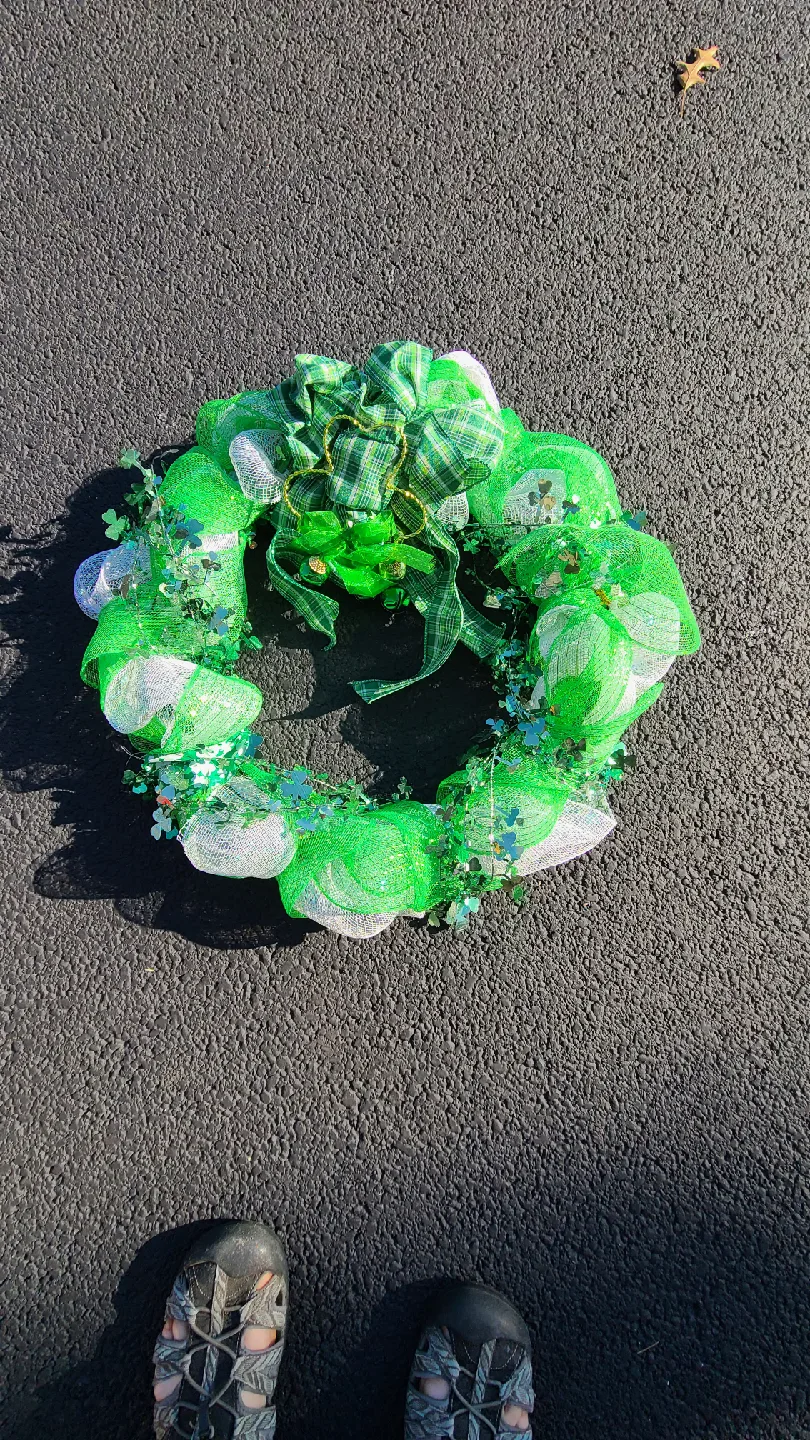 St. Patrick's Day Mesh Wreath thumbnail