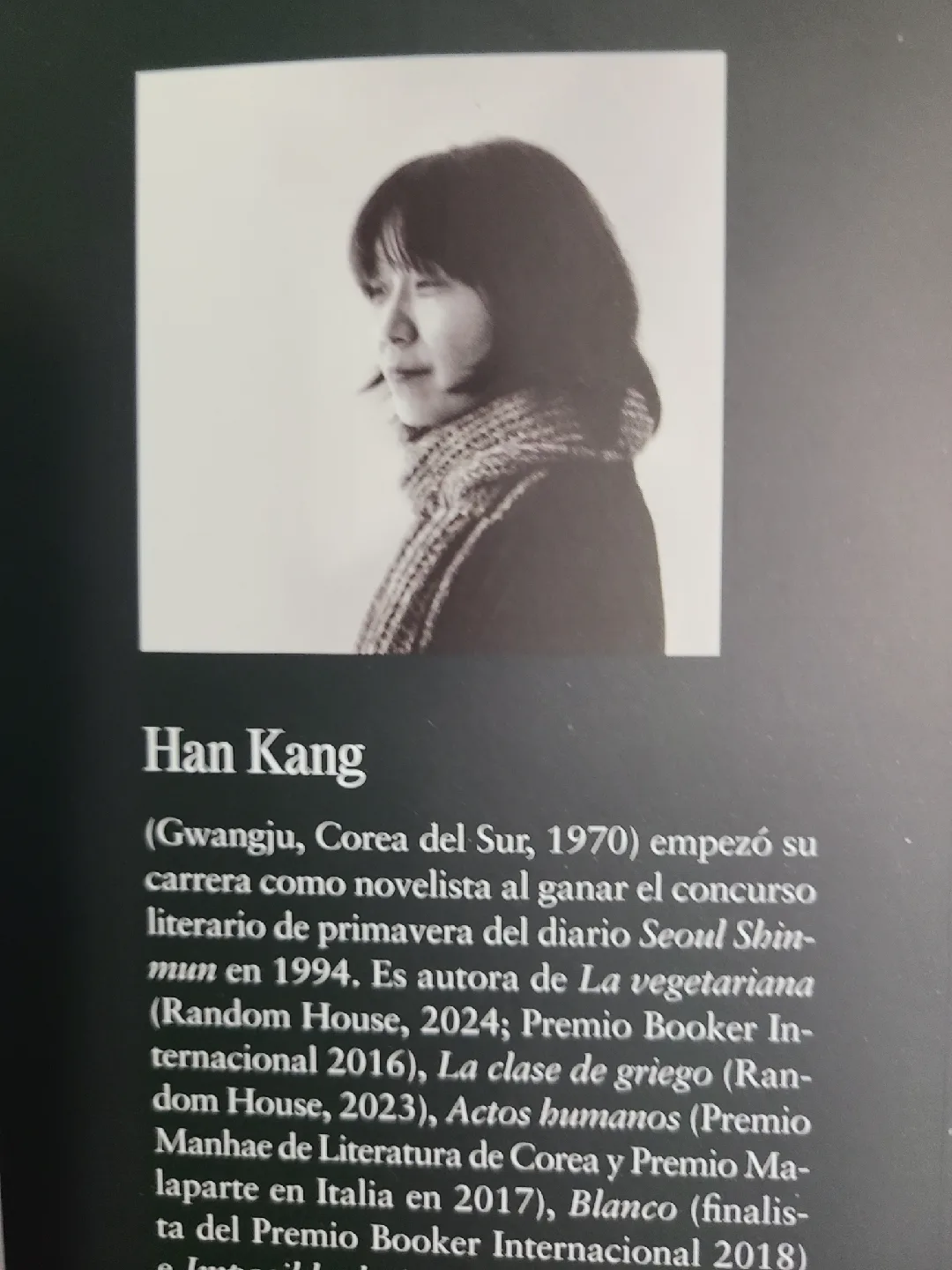 Han Kang La Vegetariana - Nobel Prize Literature image indicator(2)