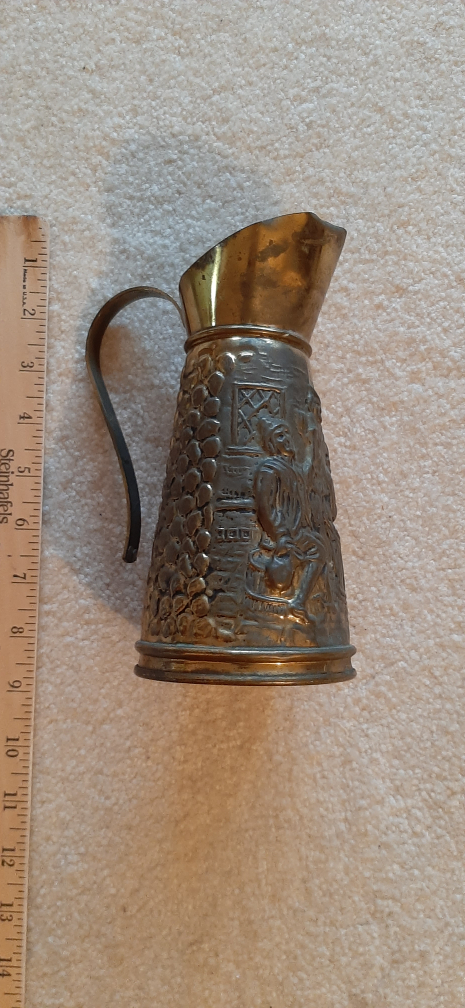 Vintage Brass Pitcher 'Holland' - photo 2