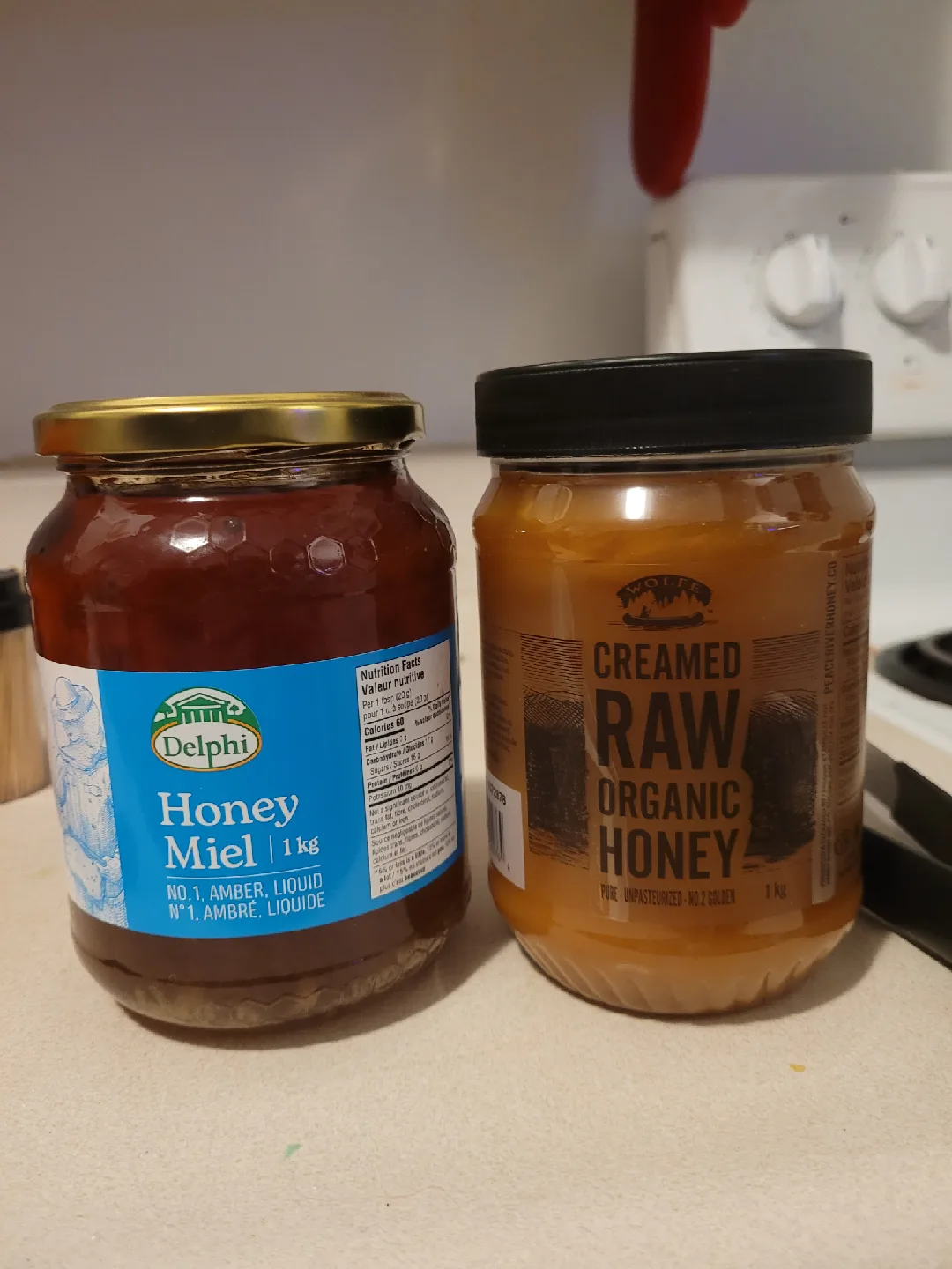 2 large jars of honey thumbnail