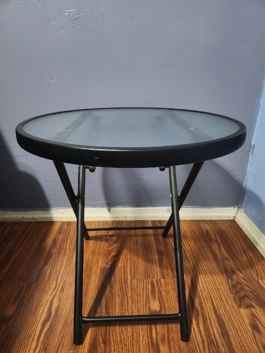 Small Round Folding Table - Black thumbnail