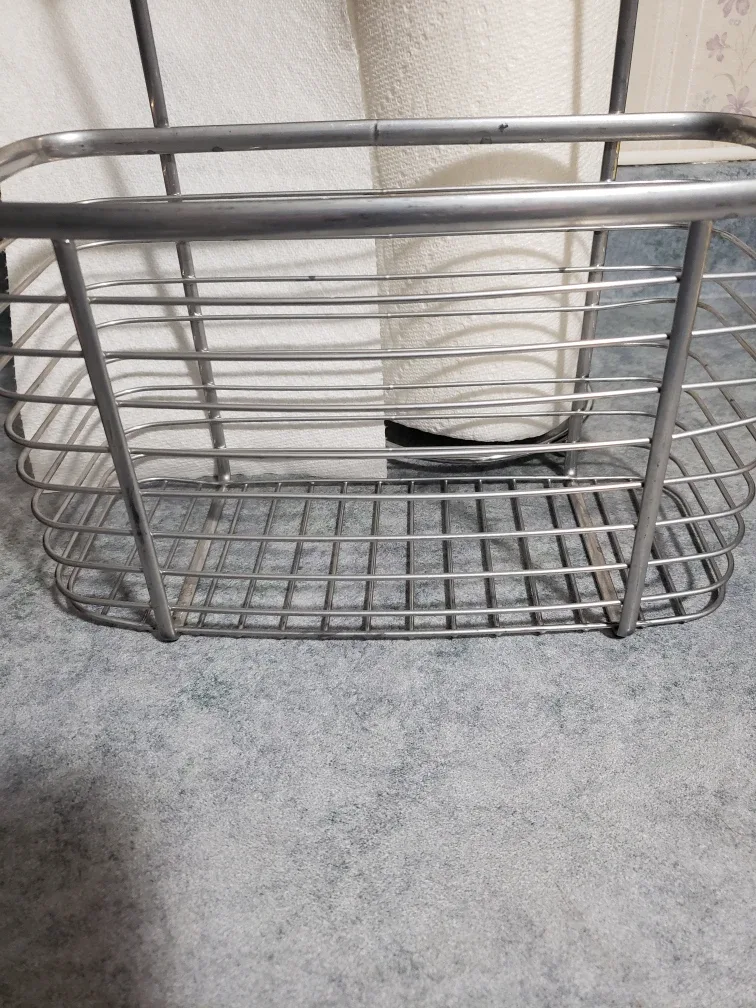 over cabinet door  Metal Wire Basket organizer image indicator(2)