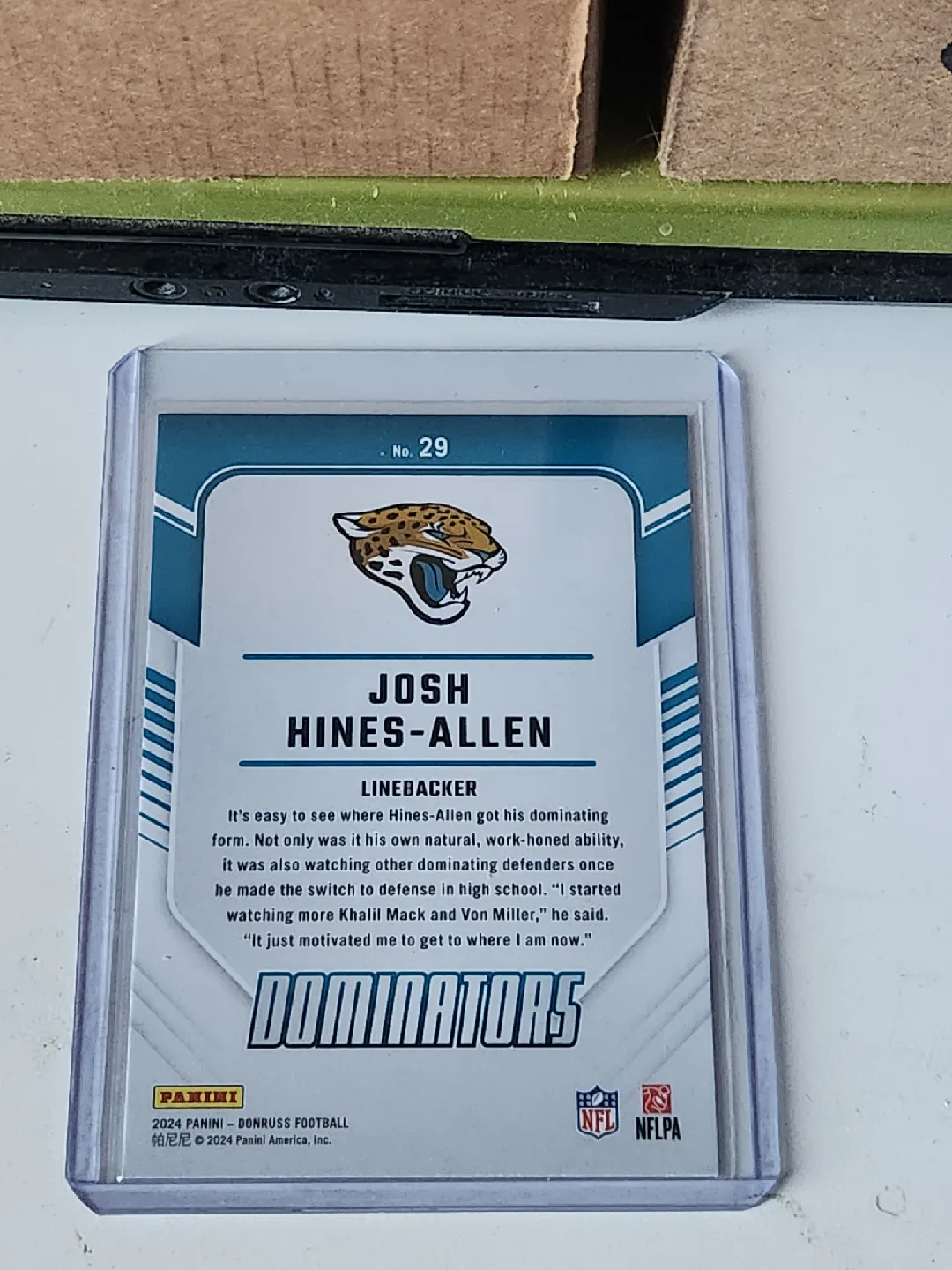Josh Hines-Allen Dominators Football Card image indicator(2)
