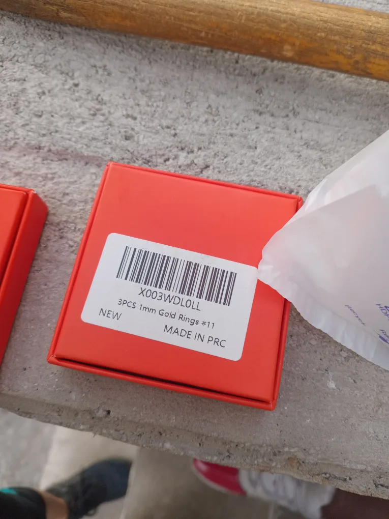 New 2/3pcs 1mm Gold Rings #10/11