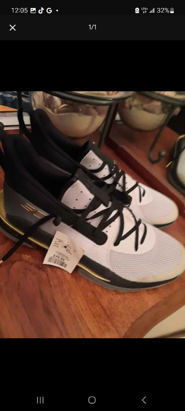 Under Armour Curry 7 White/Black Shoes thumbnail