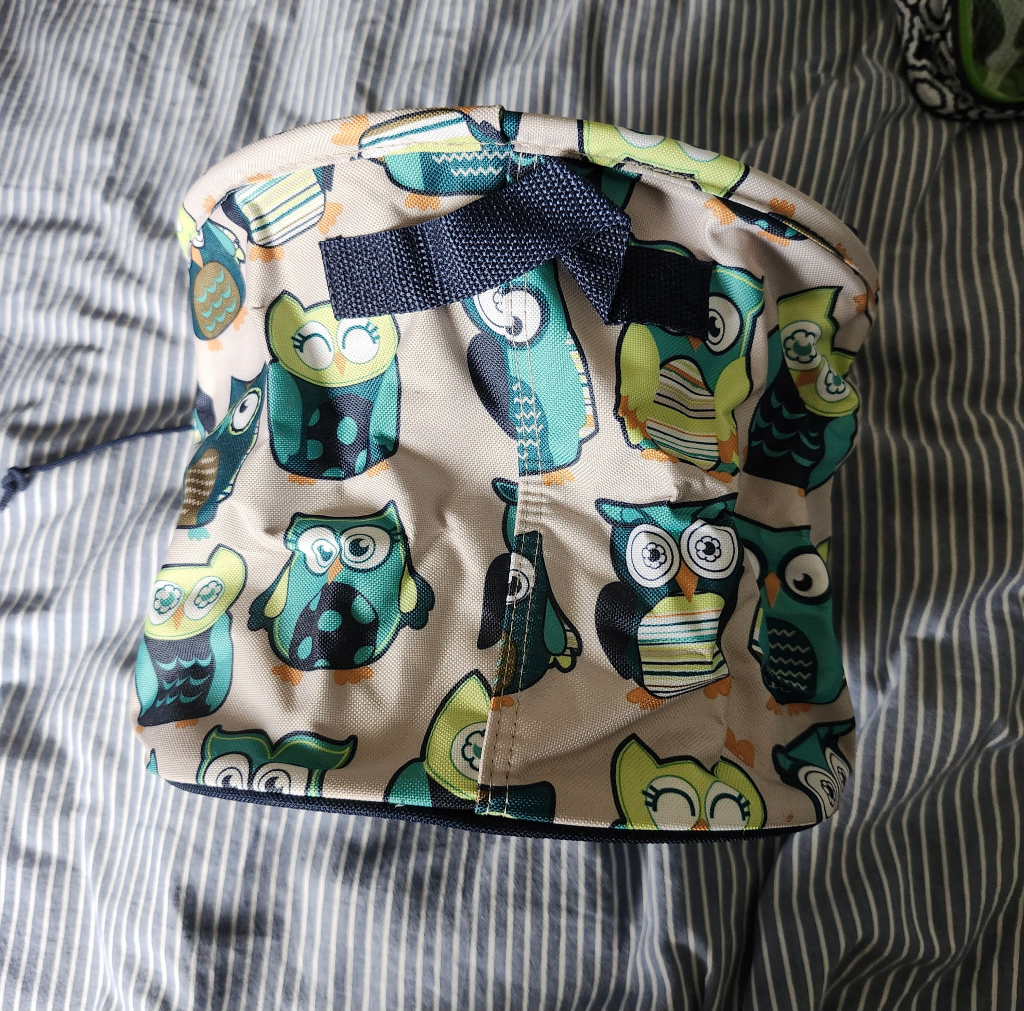 Thirty-One Gifts cinch sack  - Owl Pattern