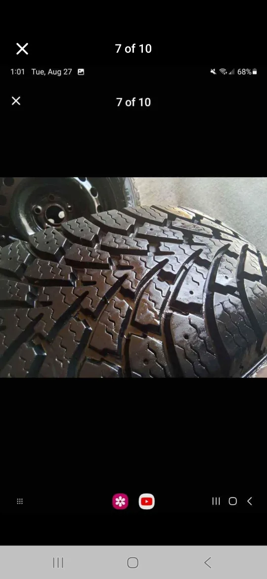 Set of 4 GOOD YEAR winter tires rims (225 65 17) image indicator(7)