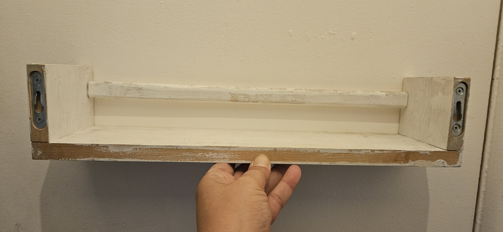 Rustic Wooden Wall Shelf - photo 2