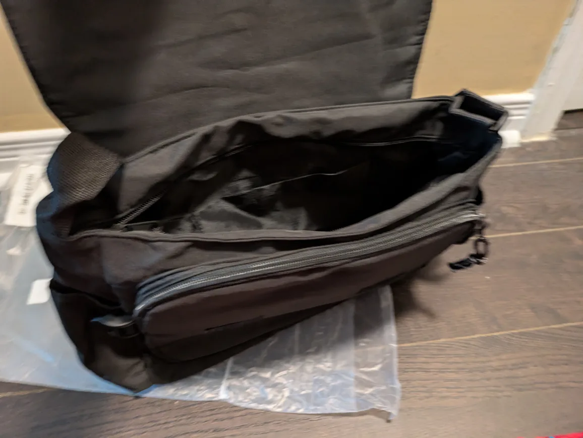 brand new nylon Black Fashion Messenger Bag image indicator(4)